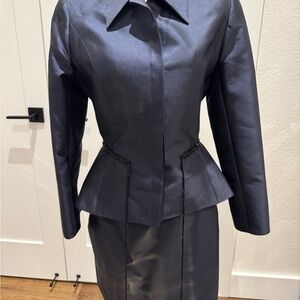Vintage Liancarlo Couture Silk Jacket & Skirt Set